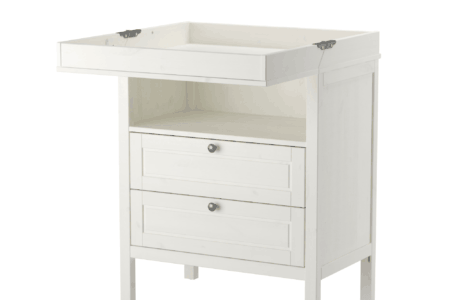 Ikea Sundvik in white with open changing table