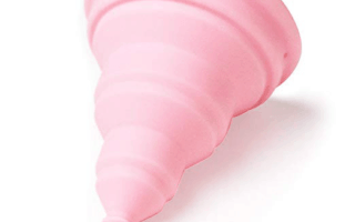Inimina Lily Cup Compact Menstrual Cup light pink size a open