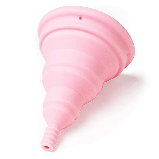 Inimina Lily Cup Compact Menstrual Cup light pink size a open