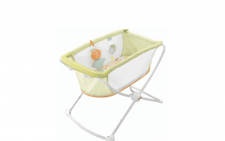 Fisher-Price Rock-n-Play Portable Bassinet in lime green open