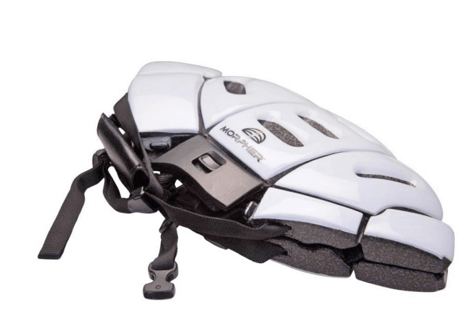 morpher white folded flat resting