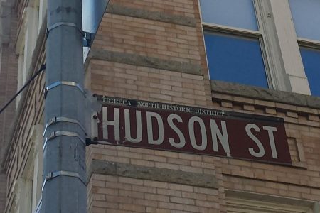 Hudson-St street sign