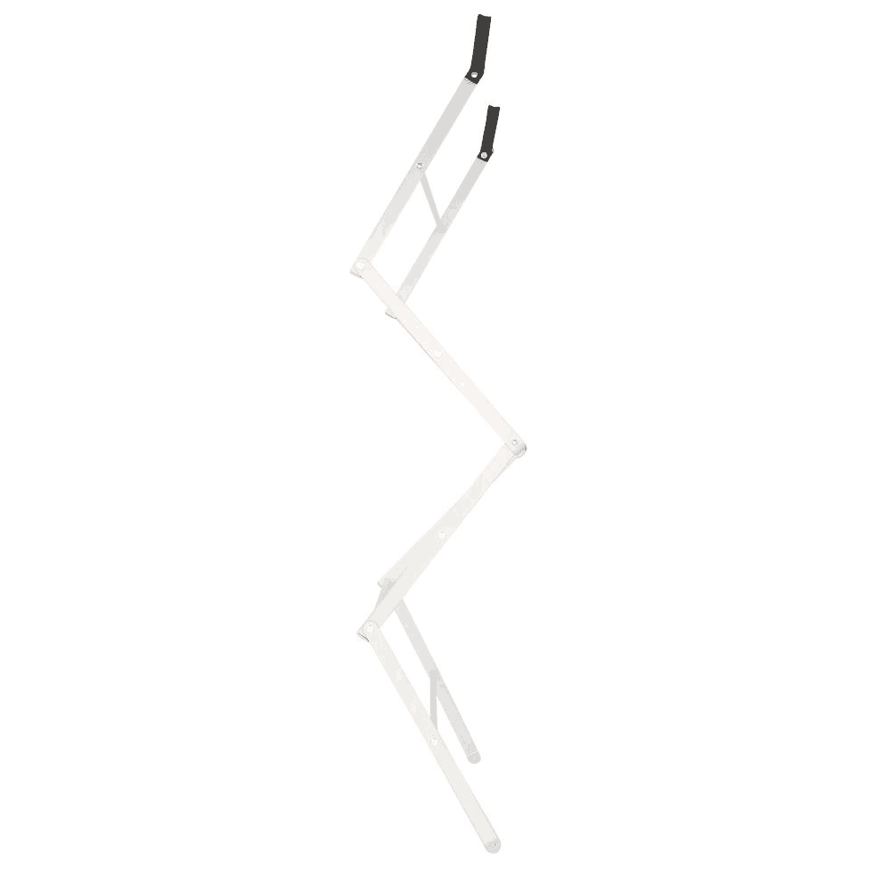 Homz over-the-door towel and garment drying rack open