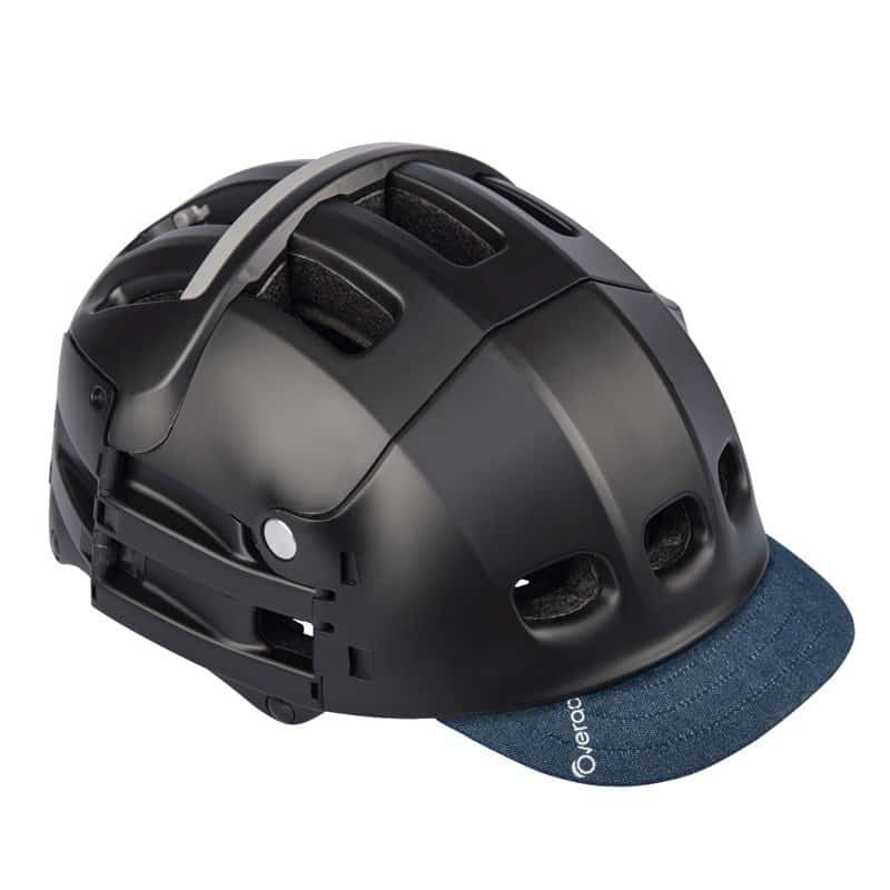 Overade Plixi in black with blue-jeans visor
