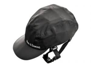 Park-and-Diamond helmet in black top view