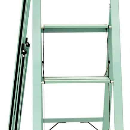 Ascent step stool in teal open and folded