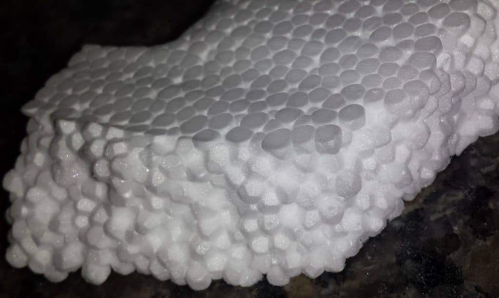 EPS foam closeup