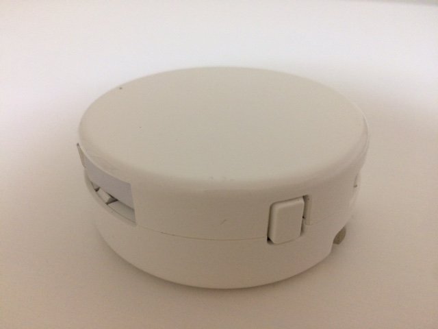 Bibicord showing retract button back top view